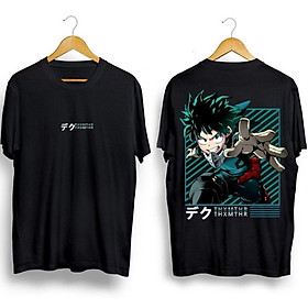 Áo Thun Đen Izuku Midoriya Deku My Hero Academia Anime Manga Rẻ Nhất | SANS STORE