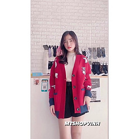 Áo cadigan hươu đỏ cho mùa Noel mùa đông cực xinh và độc lạ Thời trang Nữ MTShop Vinh