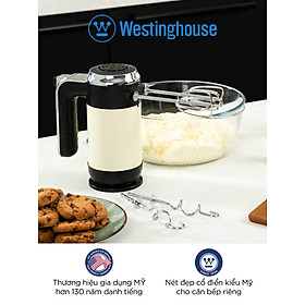 Máy trộn cầm tay WestingHouse WKHM250 phong cách cổ điển Mỹ Công suất 350W - 6 tốc độ chất liệu thép không gỉ - Hàng chính hãng Mỹ
