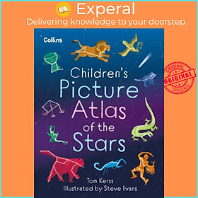 Sách - Children's Picture Atlas of the Stars by Tom Kerss (UK edition, hardcover)