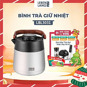 Bình pha trà giữ nhiệt inox có lõi lọc trà Lebenlang LBL3031 và LBL3035, 1L và 1L5 - hàng chính hãng