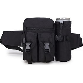 Túi đeo hông, đeo bụng  có ngăn chứa nước (đen)
