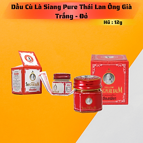 Mua Dầu Cù Là Ông Già Siang Pure Oil Balm 12gr - Thái Lan / Trắng - Đỏ