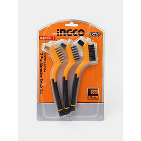 Mua BỘ 3 BÀN CHẢI CƯỚC 180MM 7INCH HKTWB10306 INGCO - HÀNG CHÍNH HÃNG