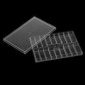 Clear Rectangle 18 Grids Plastic Storage Box Small Parts Storage Containers