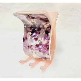 Kẹp tóc càng cua 2 lớp đính hột xoàn xịn - Kẹp tóc thời trang Hàn Quốc cao cấp