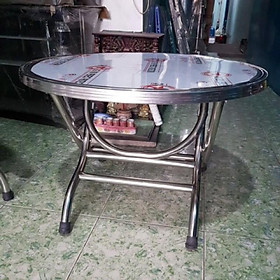 Mua Bàn tròn inox 8 tất chân lùn 55cm - Inox