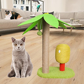 Durable Cat Scratching Post Scratcher W/ Ball Interactive Toy
