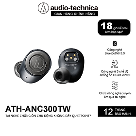 Mua Tai Nghe Không Dây Chống Ồn Chủ Động ANC QuietPoint Audio-Techncia ATH-ANC300TW - Hàng Chính Hãng