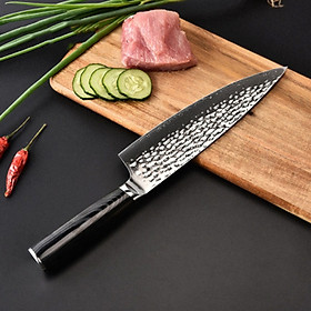 DAO BẾP NHẬT BẢN GYUTO THÉP DAMASCUS MÃ E1DT119