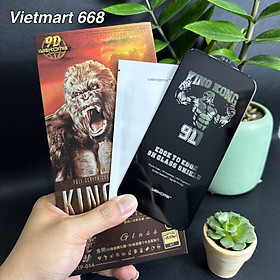Kính Cường Lực KingKong 9D Trong Suốt Dành Cho iPhone - Full Hộp Sắt Cao Cấp - Dán Full Màn - Hàng Chính Hãng - iPhone 15Plus - 6,7