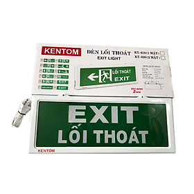 Đèn Exit lối thoát 2 mặt Kentom