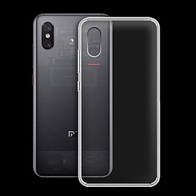 Ốp lưng dẻo silicone trong suốt dành cho Xiaomi Mi 8 Pro