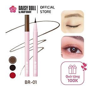 Bút Kẻ Mắt Dạng Lỏng Chống Nước Không Trôi BR-01 Natural Brown Daisy Doll Eyeliner Nhật Bản 0.5g