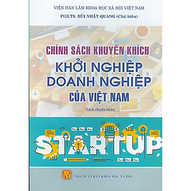 Sách - Chính sách khuyến khích khởi nghiệp doanh nghiệp của Việt Nam