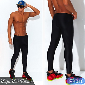 Quần bơi lẻ dài kín chân chống nắng nam nữ, chất thun bơi lạnh co giãn đa chiều đẹp, có size đại cho người béo mập, quần tập gym, yoga, bơi lội | PK010