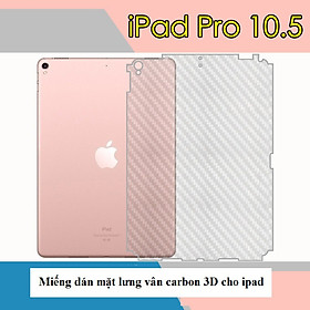 Miếng dán Carbon mặt lưng cho iPad Pro 10.5 inch