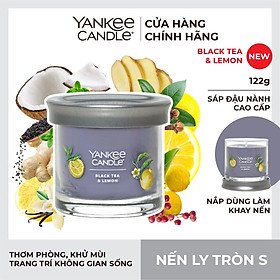 Nến ly tròn sáp đậu nành Yankee Candle size S (122g) - Black Tea & Lemon