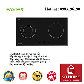 Mua Bếp Điện Từ Đôi Faster FS2SIR (3900W) - Hàng Chính Hãng