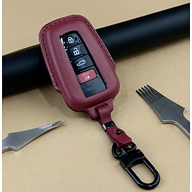 Bao da ép phom Handmade bọc chìa khóa xe ô tô TOYOTA da bò thât giá tận xưởng (có bán sỉ)