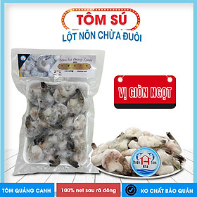 [500gr] Tôm Sú Lột Nõn Chừa Đuôi tôm nõn đông lạnh Thiện Nhà Tôm vị giòn ngọt