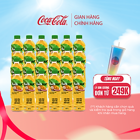 Lốc 24 Chai Trà Chanh Dây Và Hạt Chia Fuzetea+ 450ml/chai