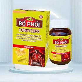 Bổ phổi Cordyceps , Hộp 30 viên, giúp tăng cường chức năng phổi