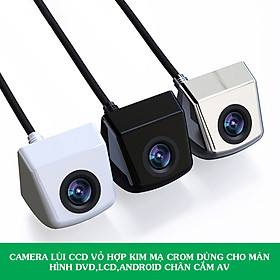 Camera Lùi CCD Vỏ Hợp Kim Mạ Crom Dùng Với Màn Hình DVD,LCD,Android