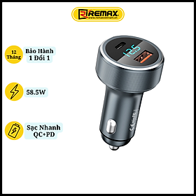 Mua Tẩu sạc nhanh Ôtô 2 cổng 58.5W - Củ Sạc Nhanh Xe Hơi USB Và Type Remax RCC-215 - Hàng Chính Hãng