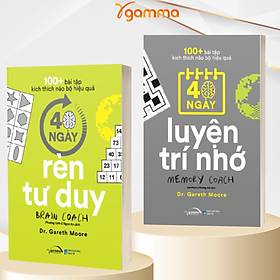 Combo 100+ Bài Tập Kích Thích Não Bộ Hiệu Quả : 40 Ngày Luyện Trí Nhớ + 40 Ngày Rèn Tư Duy