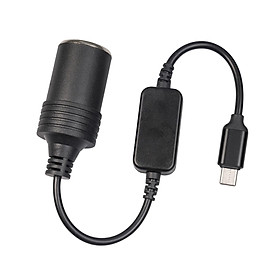 USB C to 12V Car   Socket Female Converter Max Output 12V 1A