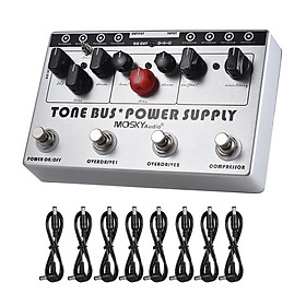 Bộ Chỉnh Hiệu Ứng Guitar Điện MOSKY Kết Hợp 3 Hiệu Ứng (Máy nén + Tube Overdrive + Ultimate Overdrive) + 8 DC 9V Độc Lập