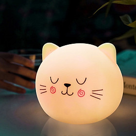 Đèn ngủ mèo dễ thương đổi màu mẫu ngẫu nhiên