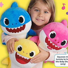 Hình ảnh Gấu Bông Cá Mập Baby Shark Cute, Thú Nhồi Bông Đồ Chơi An Toàn Cho Bé