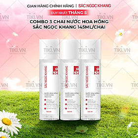 Combo 3 Chai Nước Hoa Hồng Sắc Ngọc Khang 145ml