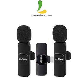 Mua Micro thu âm GoChek B01 - Microphone không dây thế hệ mới 2.4 GHz cổng cắm Type Cc- Hàng nhập khẩu