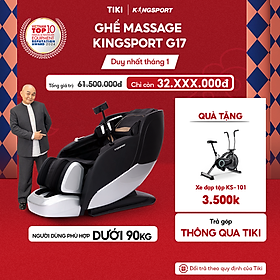 Ghế massage KINGSPORT G17 công nghệ Massage Kingtech Touch Pro, công nghệ massage sóng âm, 12 bài massage chuyên nghiệp