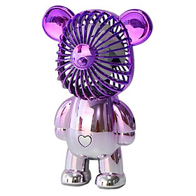 Hình ảnh Small Fan Decor Creative Bear Portable Fan for Bedroom Office Outdoor Indoor