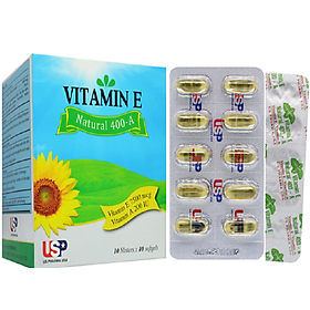 Vitamin E natural 400-A USP Hộp 100 viên
