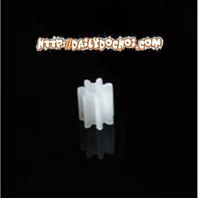 Bánh răng nhựa 7 răng lỗ trục 0.75mm nối trục động cơ