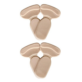 COMBO 2 BỘ MIẾNG LÓT CHO GIÀY RỘNG SILICON (MÀU KEM)