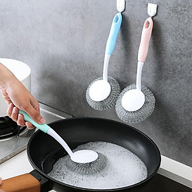 Mua COMBO 3 câu búi sắt cọ rửa xoong nồi có tay cầm