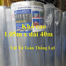 (Khổ cao 1.05m x dài 40m) Cuộn cách nhiệt chống nóng nhà mái tôn 2 mặt bạc