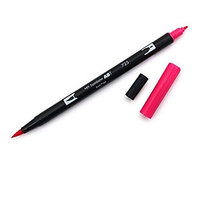 Bút lông cọ hai đầu Tombow ABT Dual Brush Pen - Brush/ Bullet - Red (725)