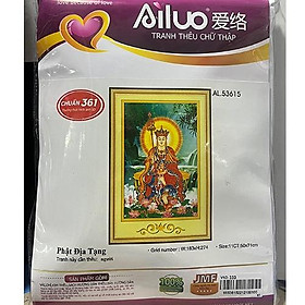 Mua Tranh thêu chữ thập Địa Tạng Vương Bồ Tát 53615 - kích thước 50 * 71