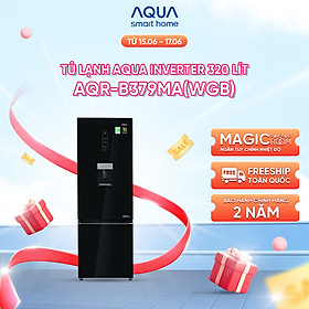Tủ lạnh ngăn đông dưới Aqua 320 Lít AQR-B379MA(WGB) - Hàng chính hãng