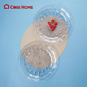 Mua Khay trái cây nhựa JB vân gợn sóng - Trong suốt - Hàng nhập khẩu chính hãng Cobihome