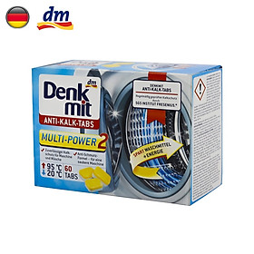 Viên tẩy lồng máy giặt denkmit anti kalk tabs, 60 viên