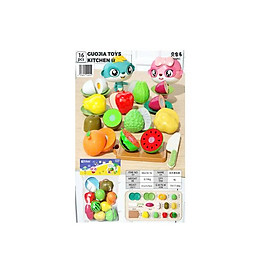 218-16X Bộ mô hình đồ chơi cắt trái cây (KT 21x30cm)