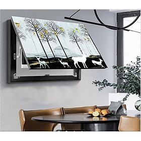 Tranh Che Ổ Điện Nhiều Mẫu Hươu Hiện Đại Phù Hợp với Phòng Khách, Nhà Hàng, Văn Phòng